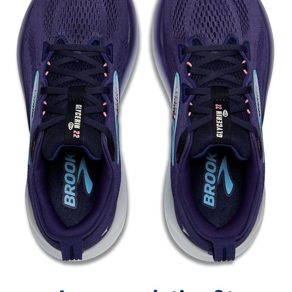 Brooks Shoes - NWT Brooks Womens Glycerin 22 Running Shoes - Deep Purple with Blue Accents